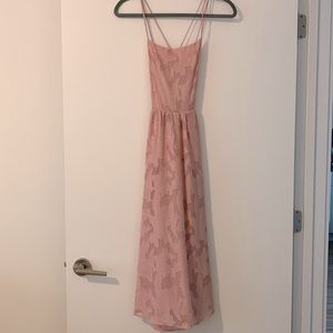 Gorgeous Pink Backless Dress